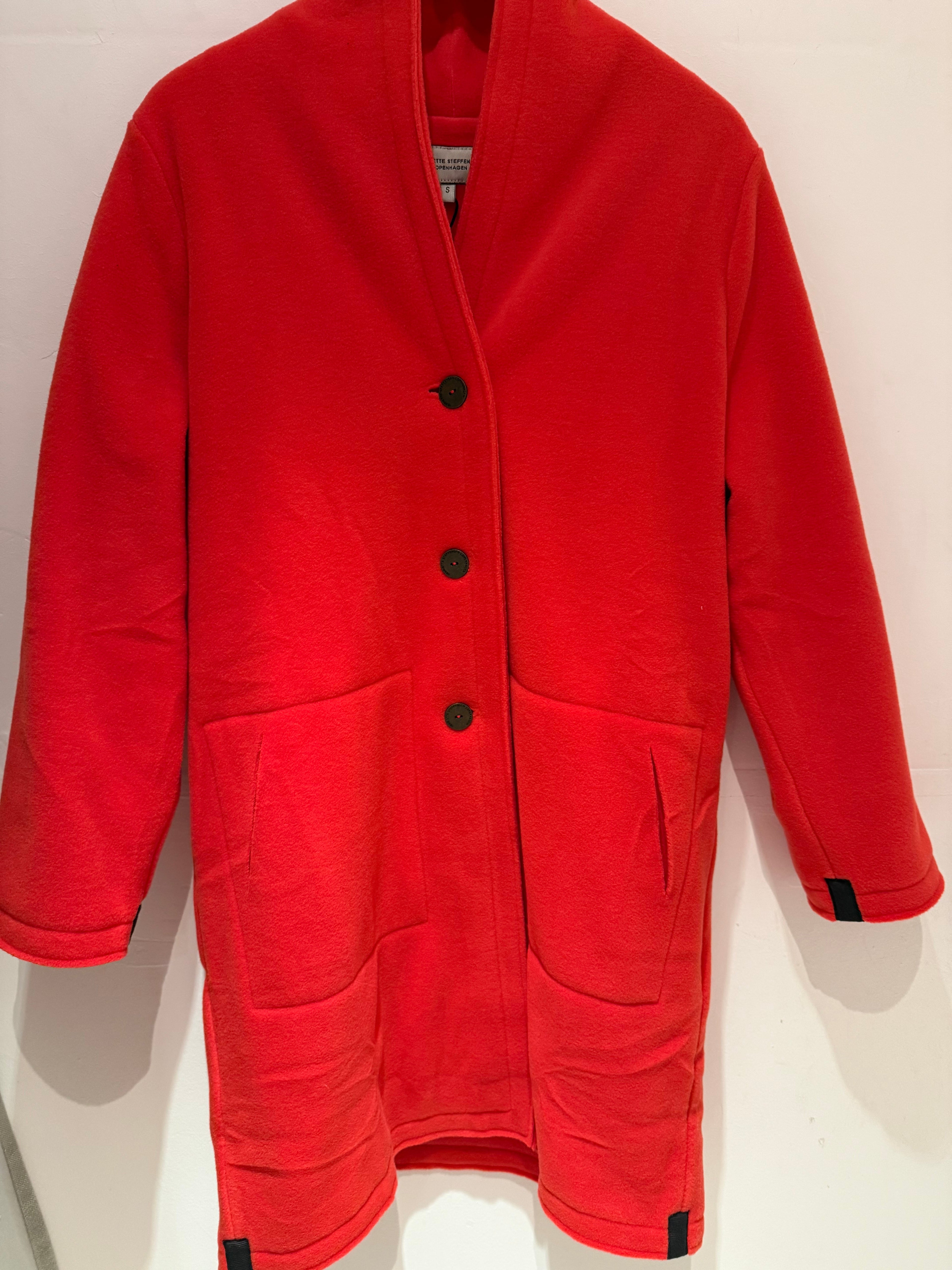 COAT DOUBLE- TOMATO