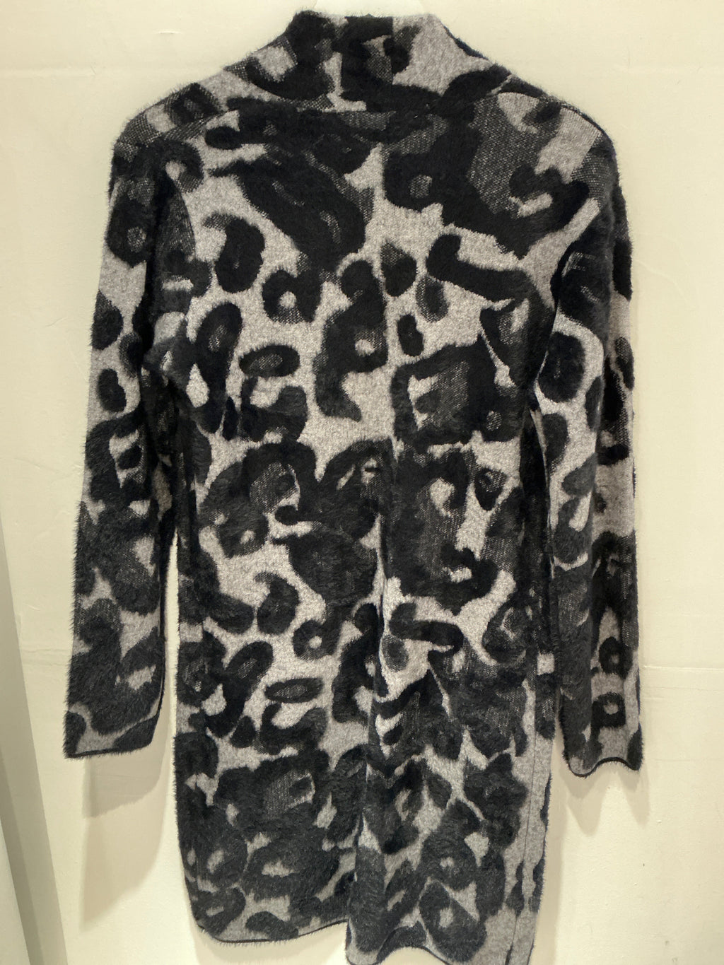 Long cardigan - Grey Black Leo