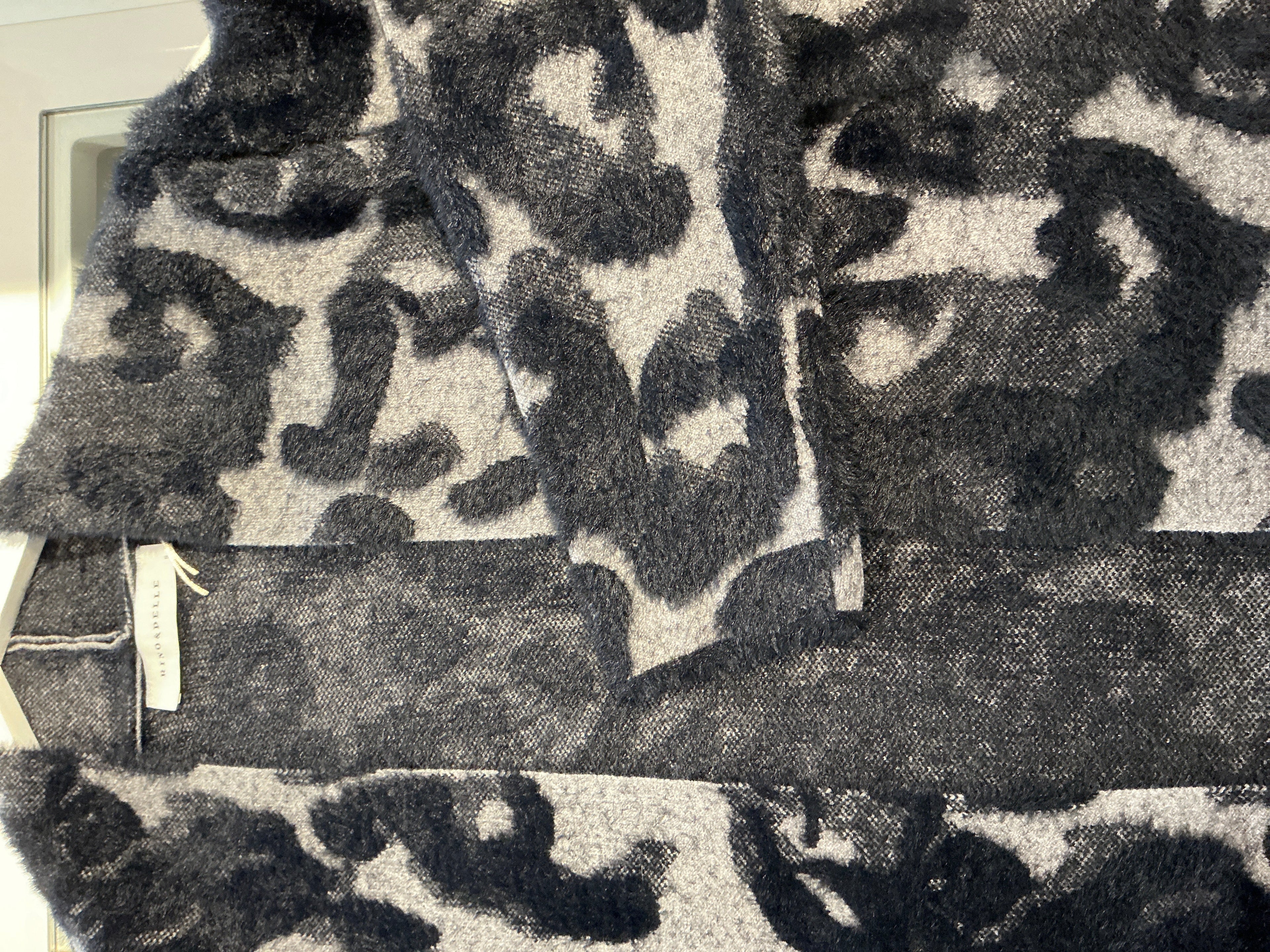 Long cardigan - Grey Black Leo