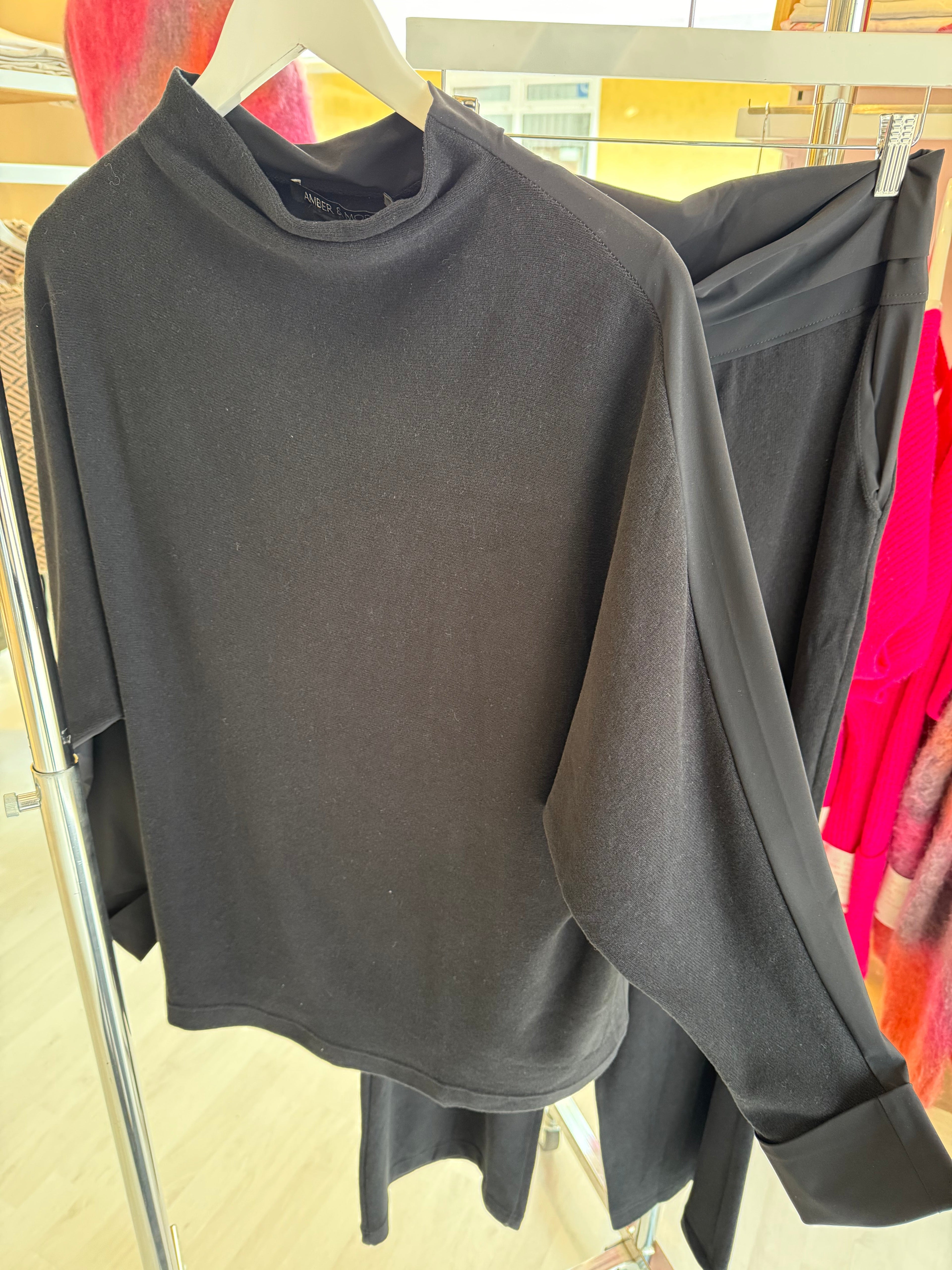 Soft Touch Jersey Top with Contrast Back