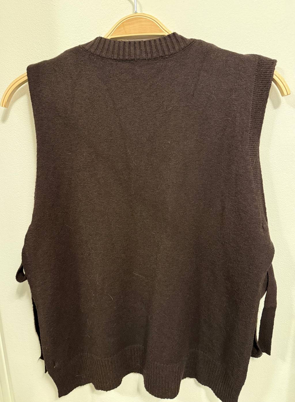 Side Tie Knitted Sweater – Chocolate Brown