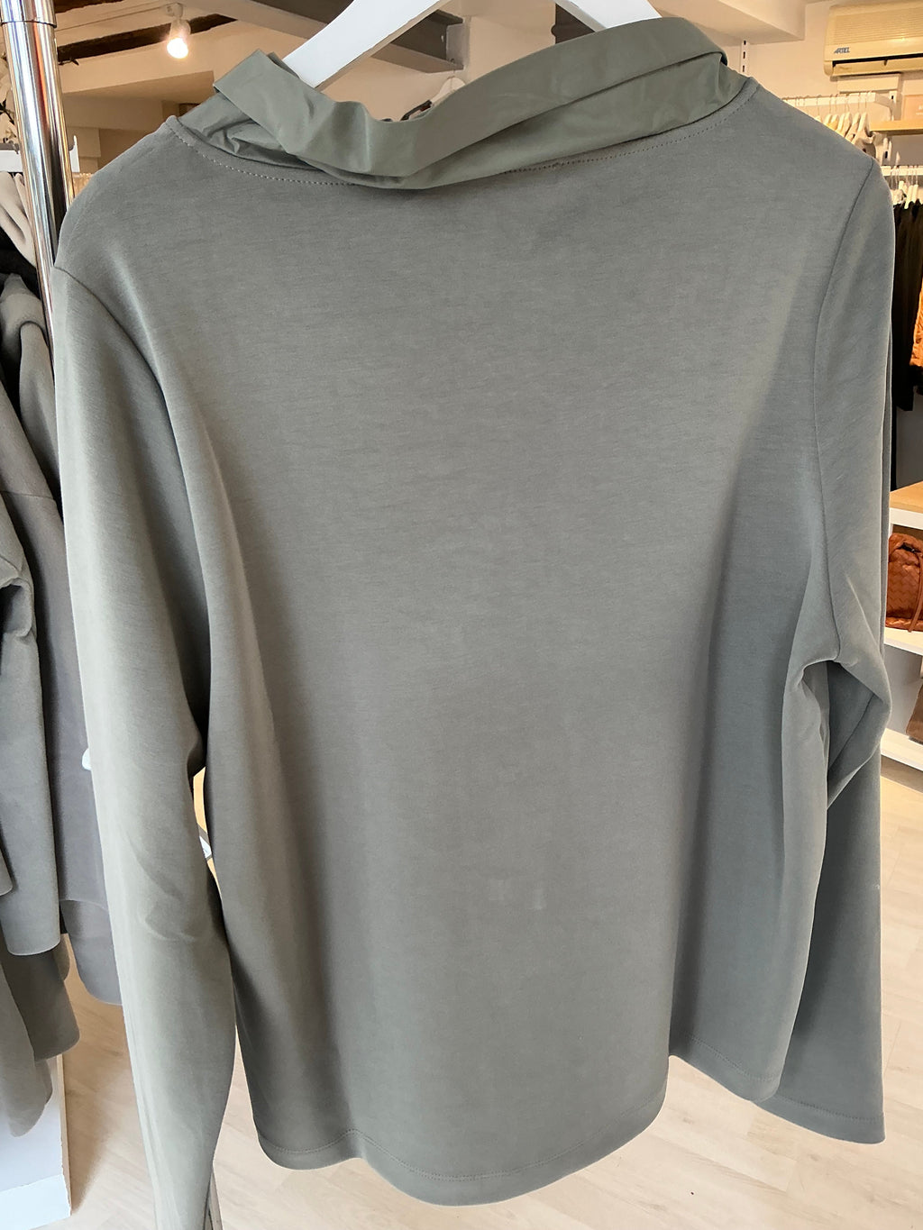 Basil Top with Unique Collar Soft and Stylish