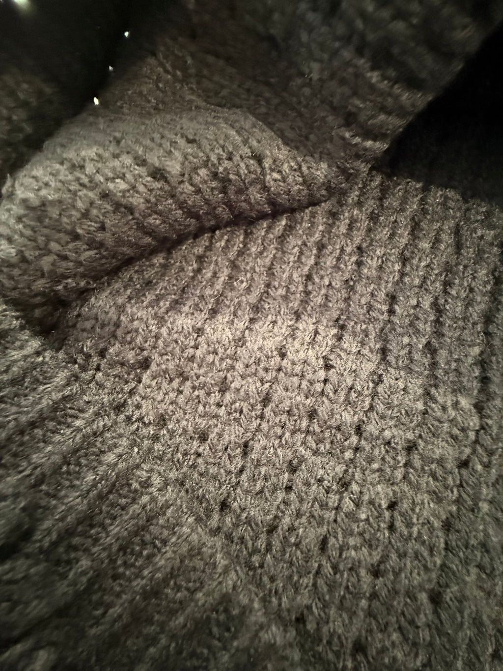 Navy Knit Top with Button Front Jacket Loops