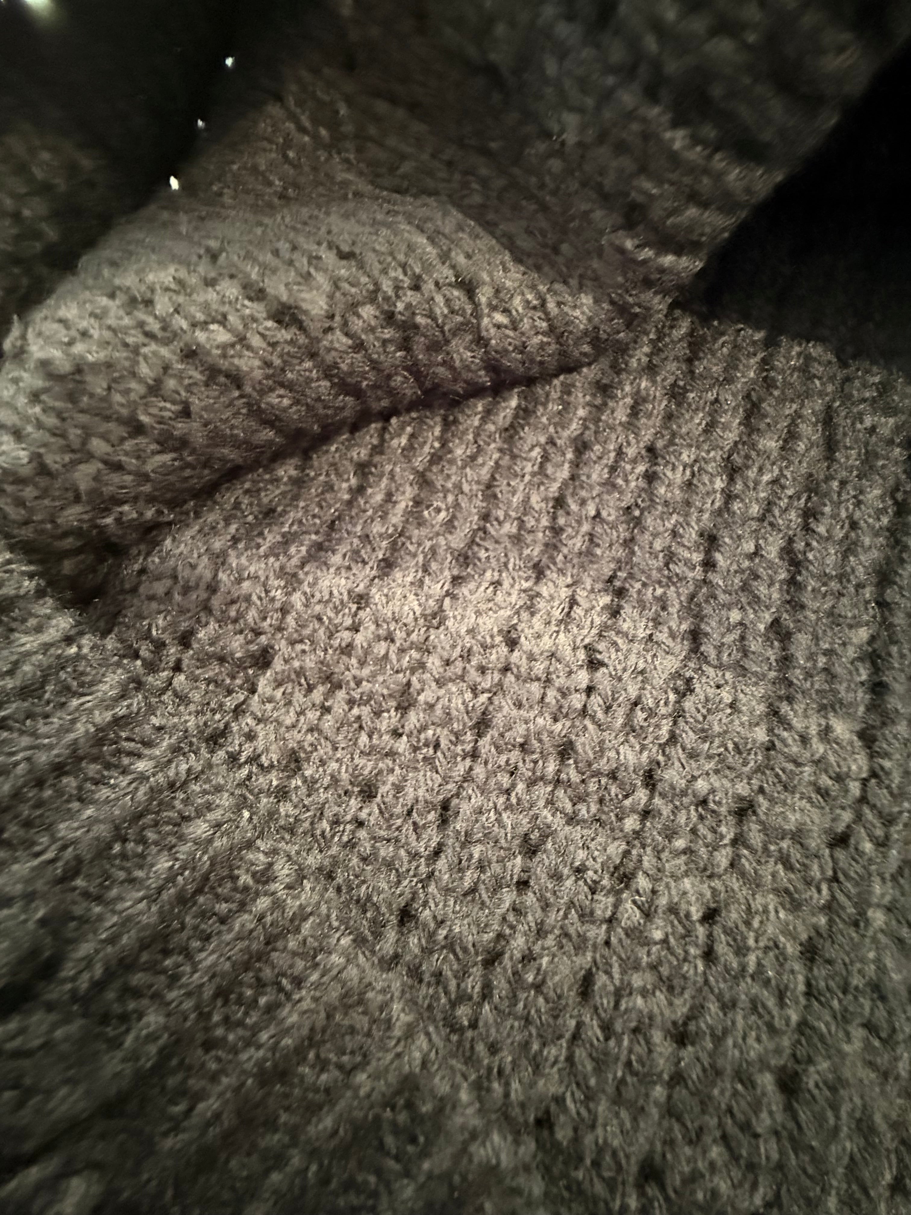 Navy Knit Top with Button Front Jacket Loops