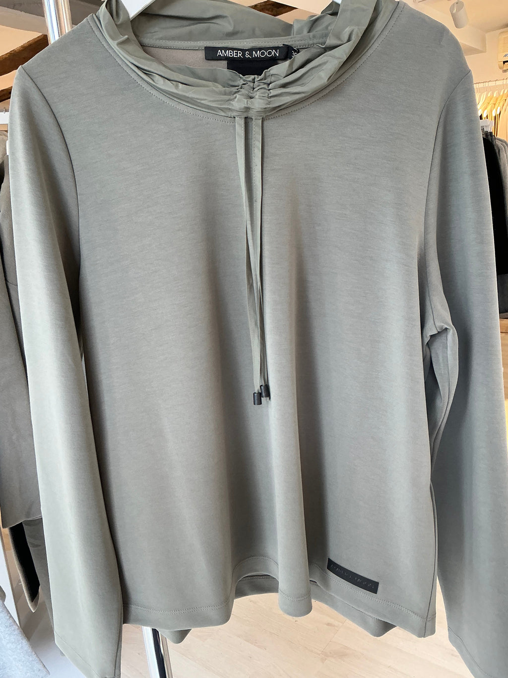 Basil Top with Unique Collar Soft and Stylish