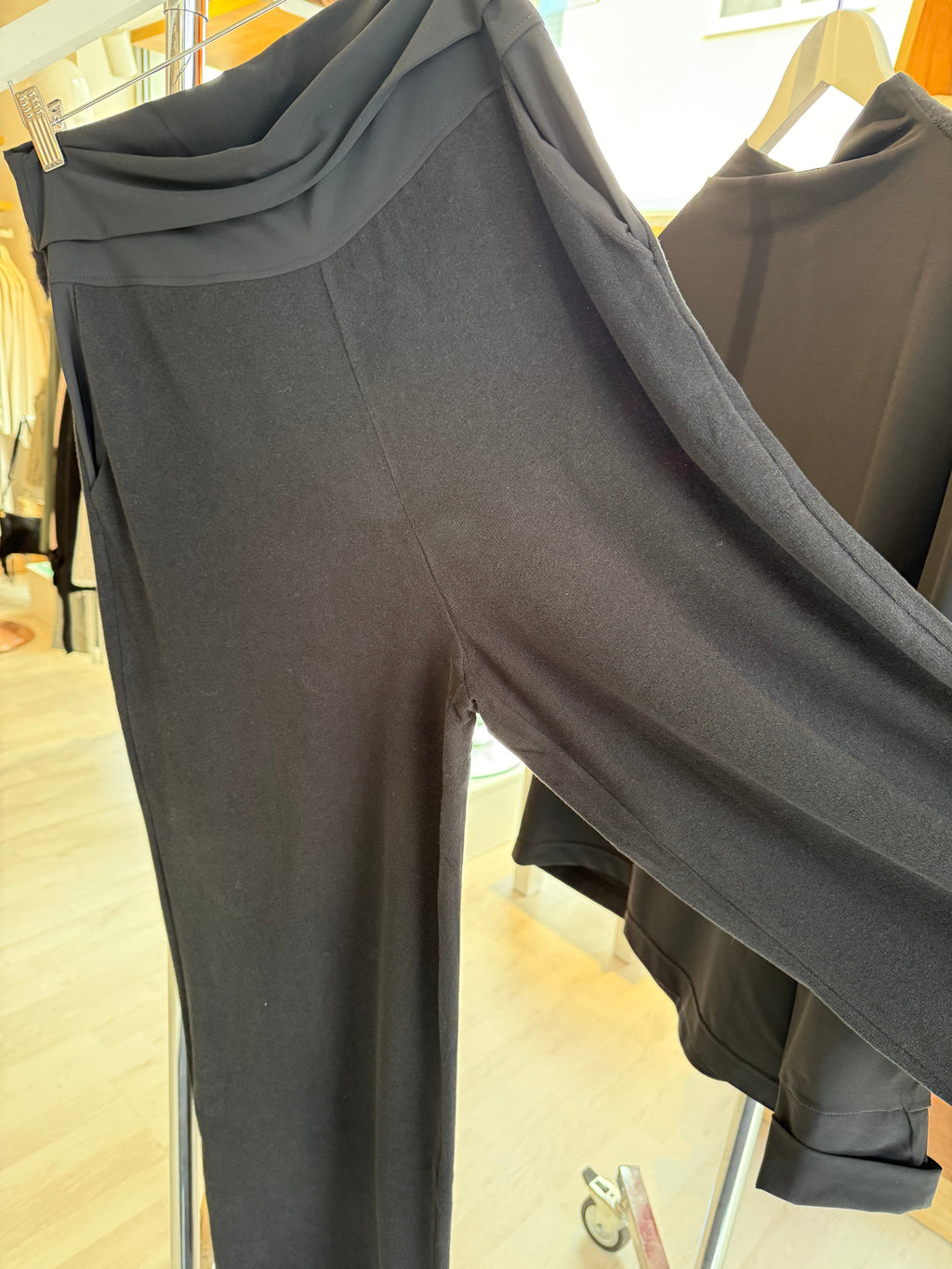 Jersey Pants with Contrast Waistband