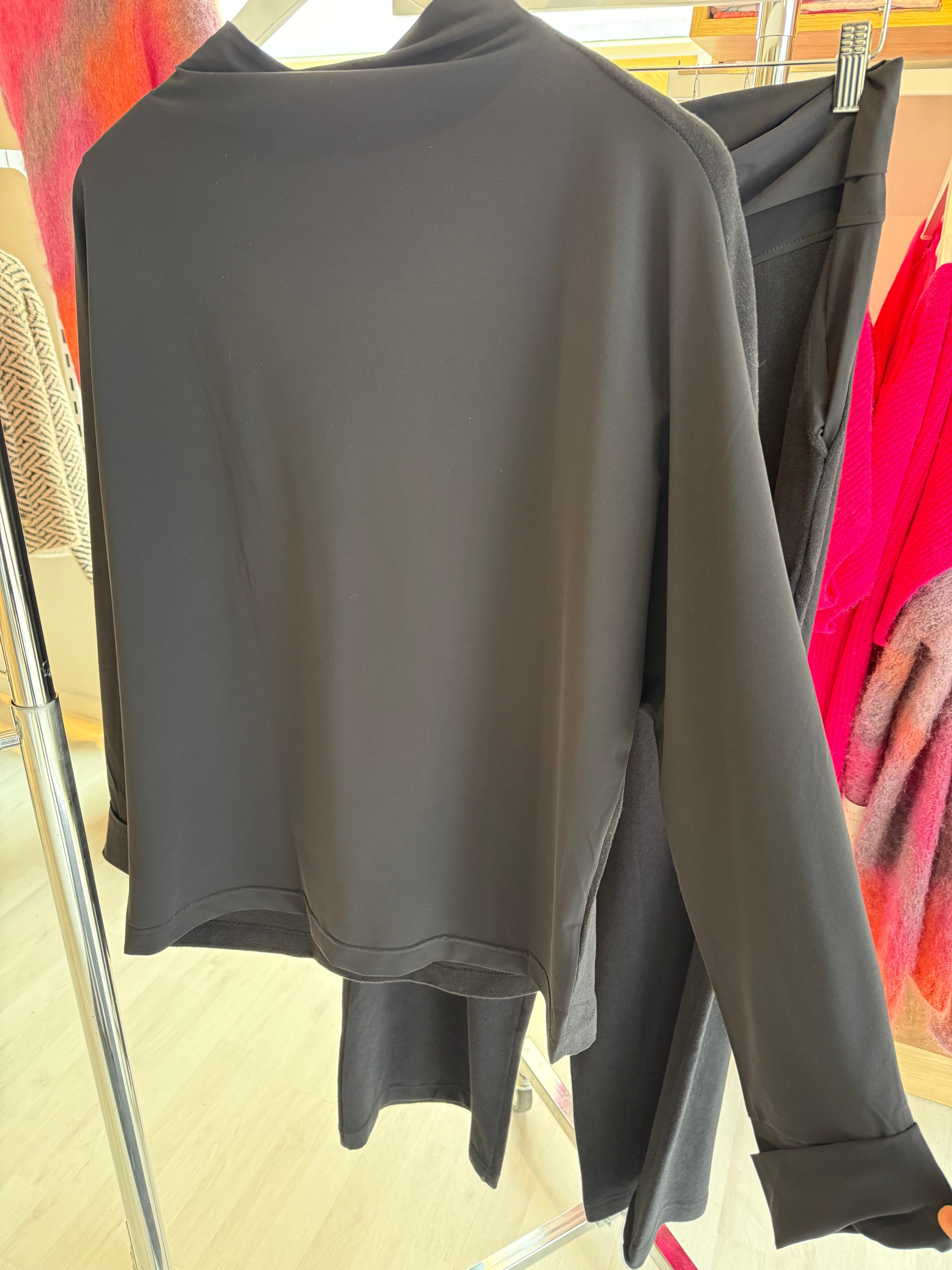 Soft Touch Jersey Top with Contrast Back