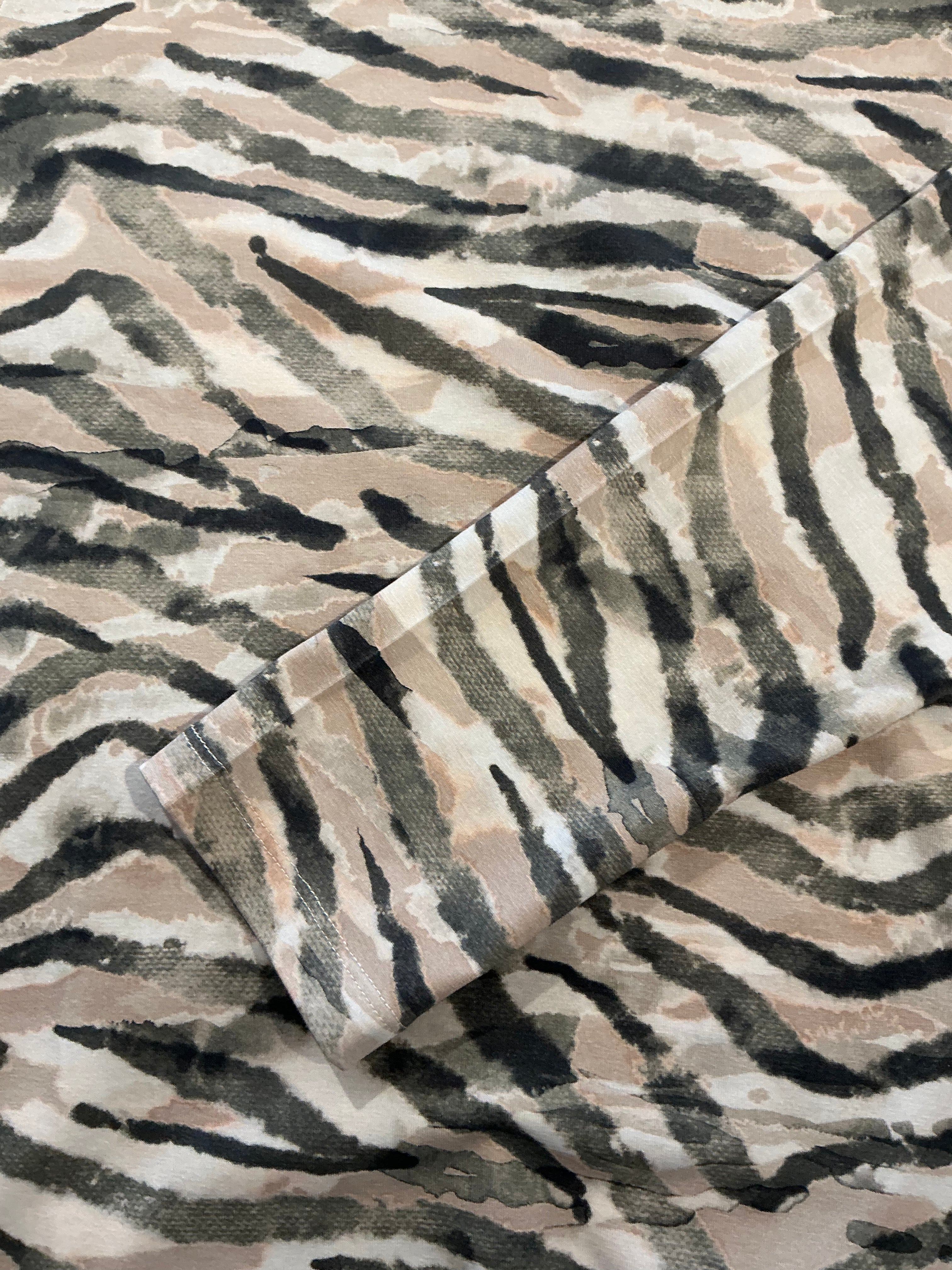 Tiger Print Long Sleeve Top Stylish and Comfortable