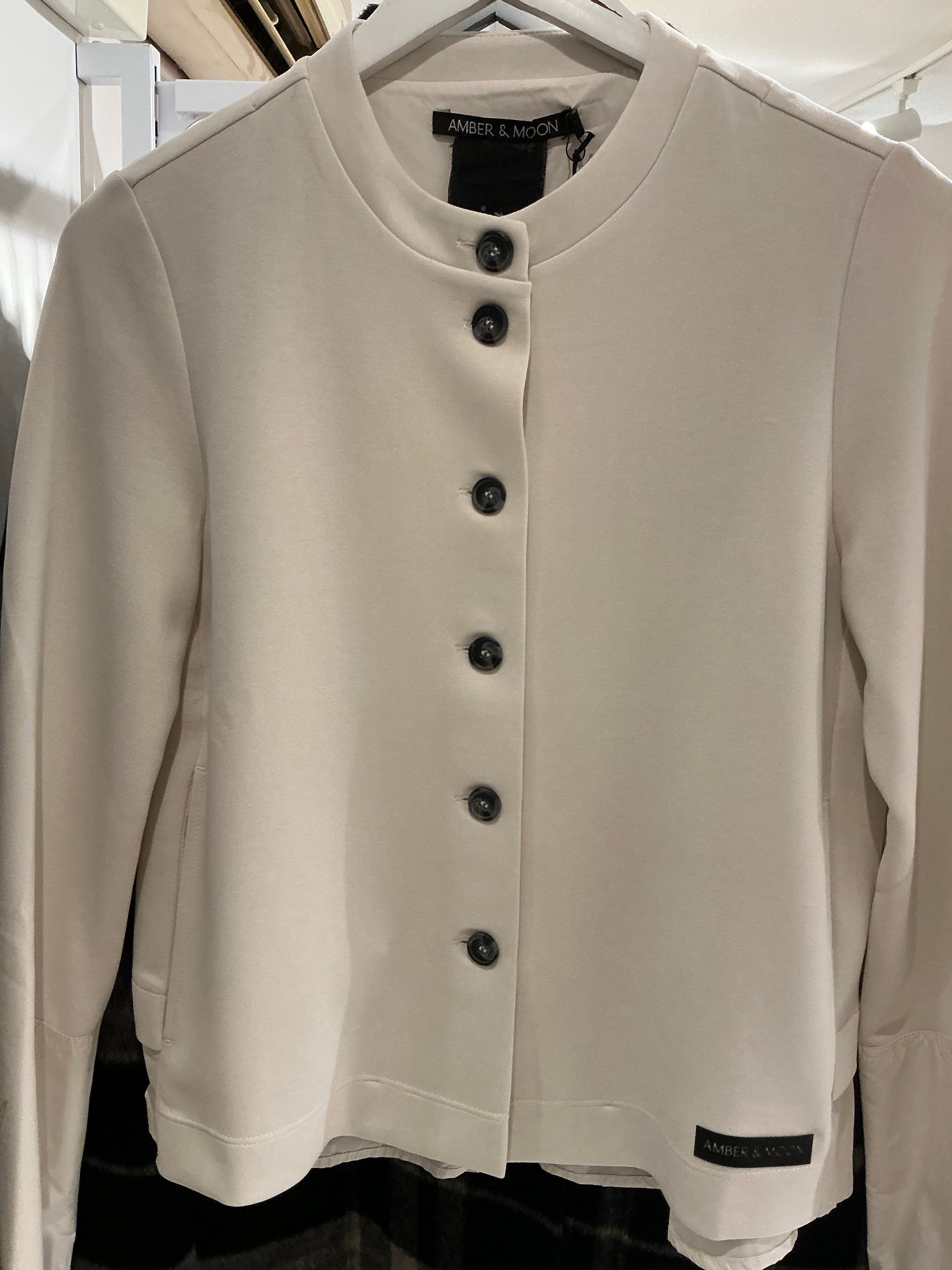 Cream Beige Button-Up Jacket Soft and Stylish