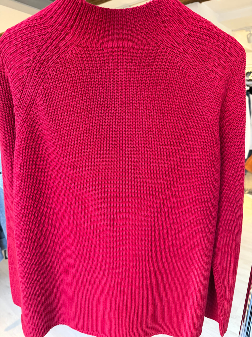 Red Knitted Cotton Sweater