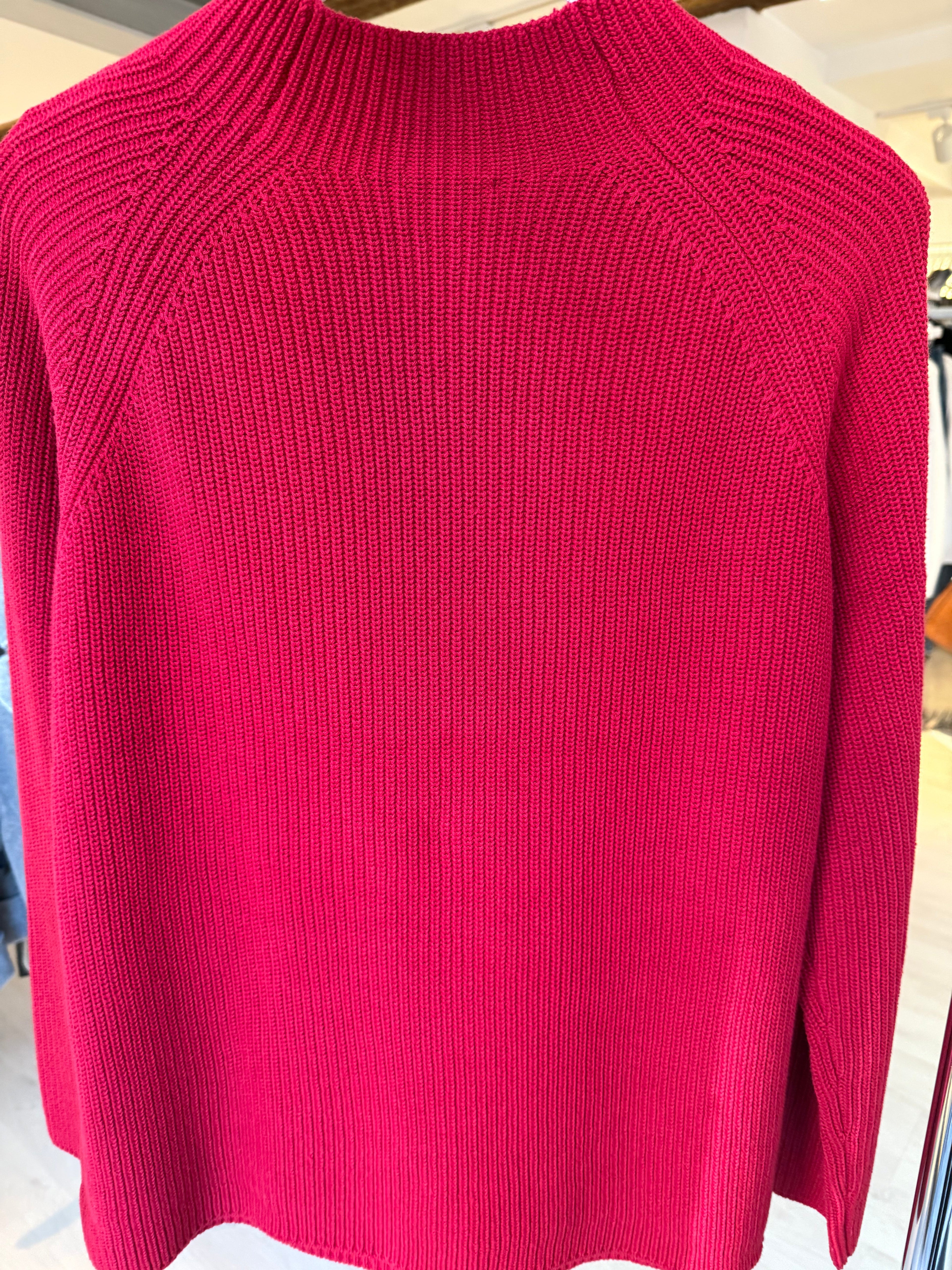Red Knitted Cotton Sweater