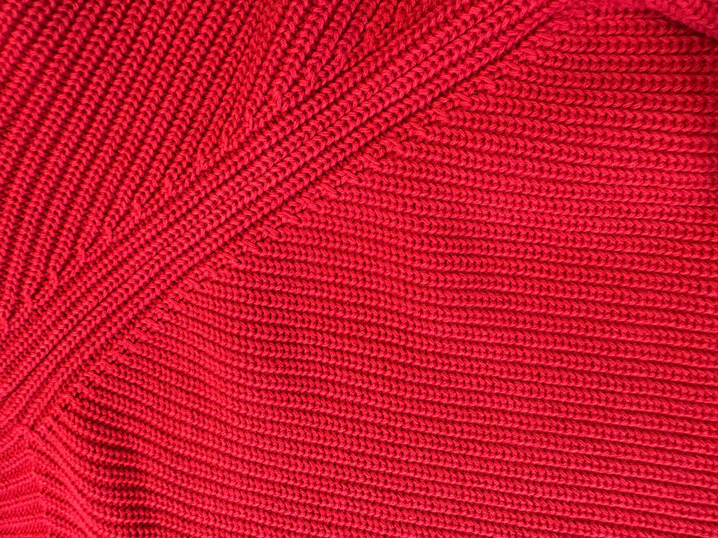 Red Knitted Cotton Sweater