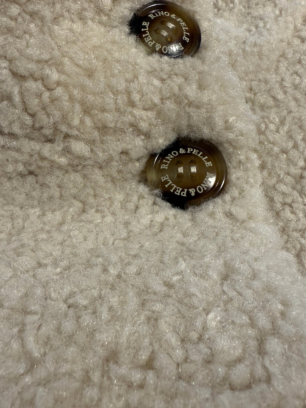 Beige Faux Suede Jacket with High Collar