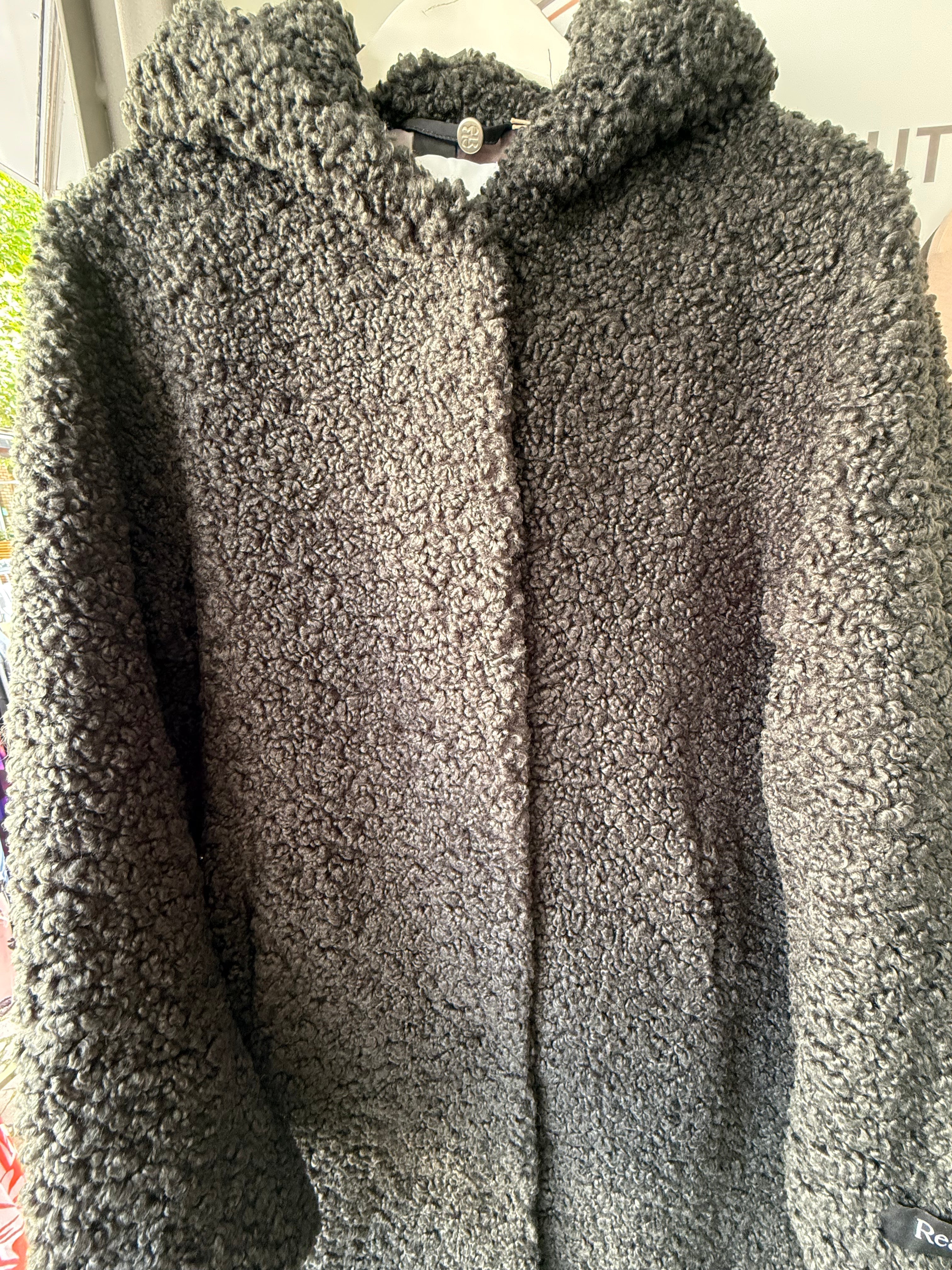 Teddy coat with hood