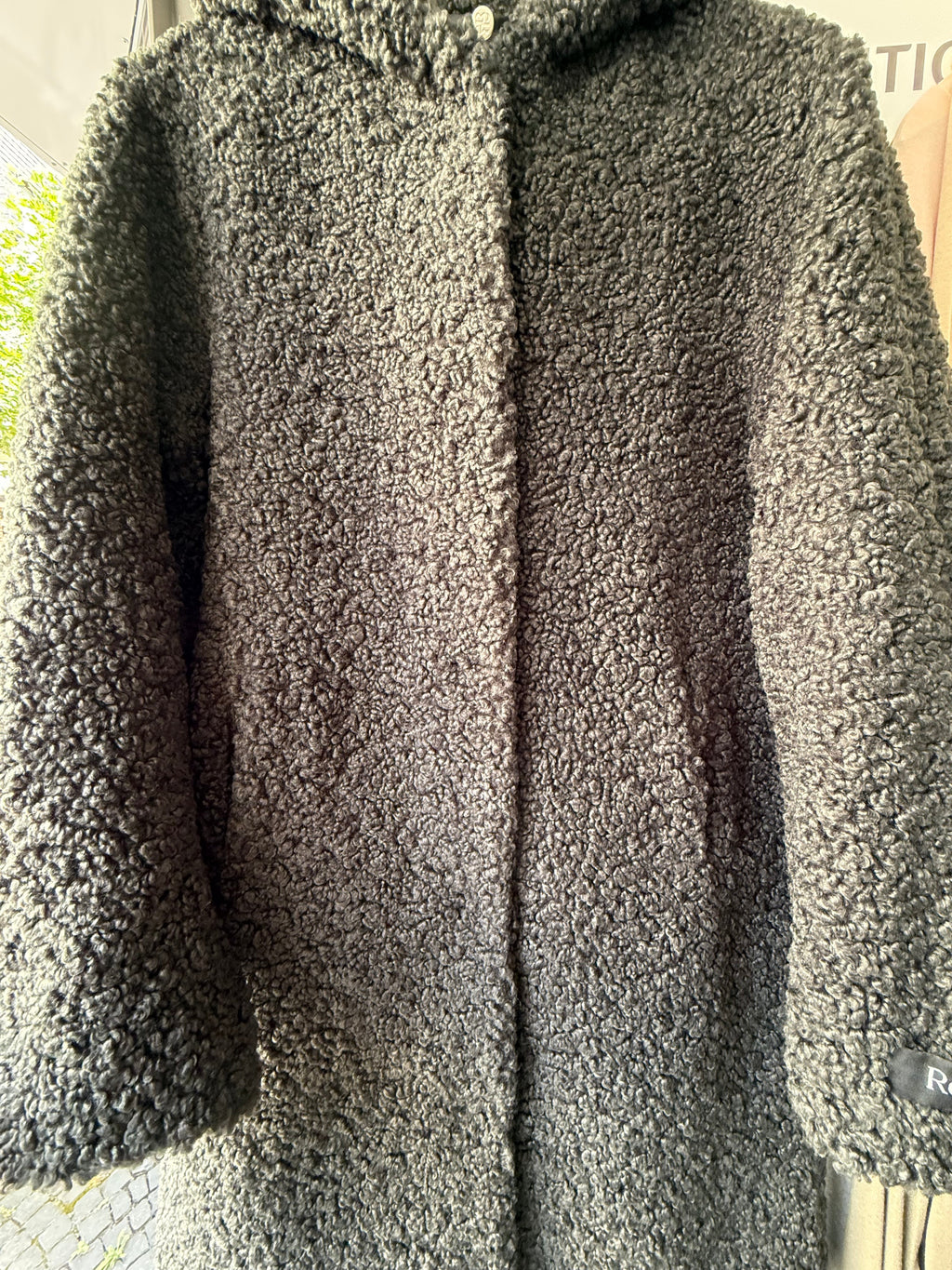 Teddy coat with hood