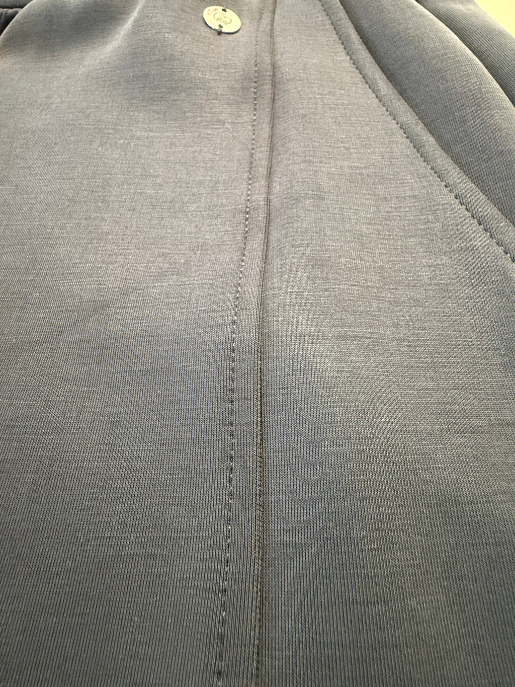 Regular length pants with straight wide leg