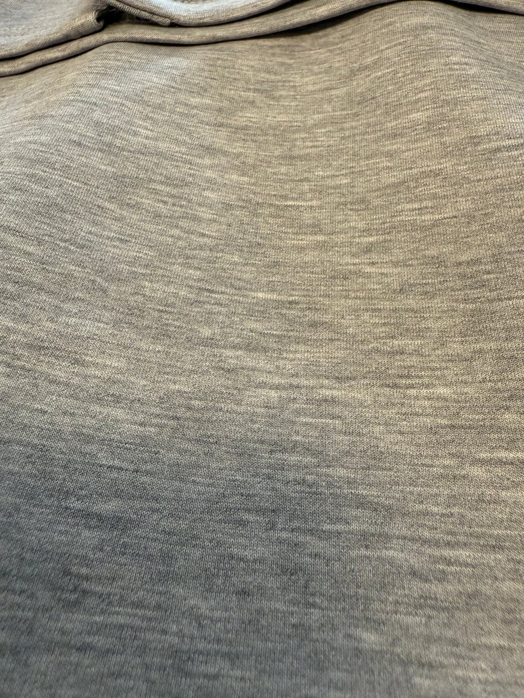 Regular length pants with straight wide leg Grey melange