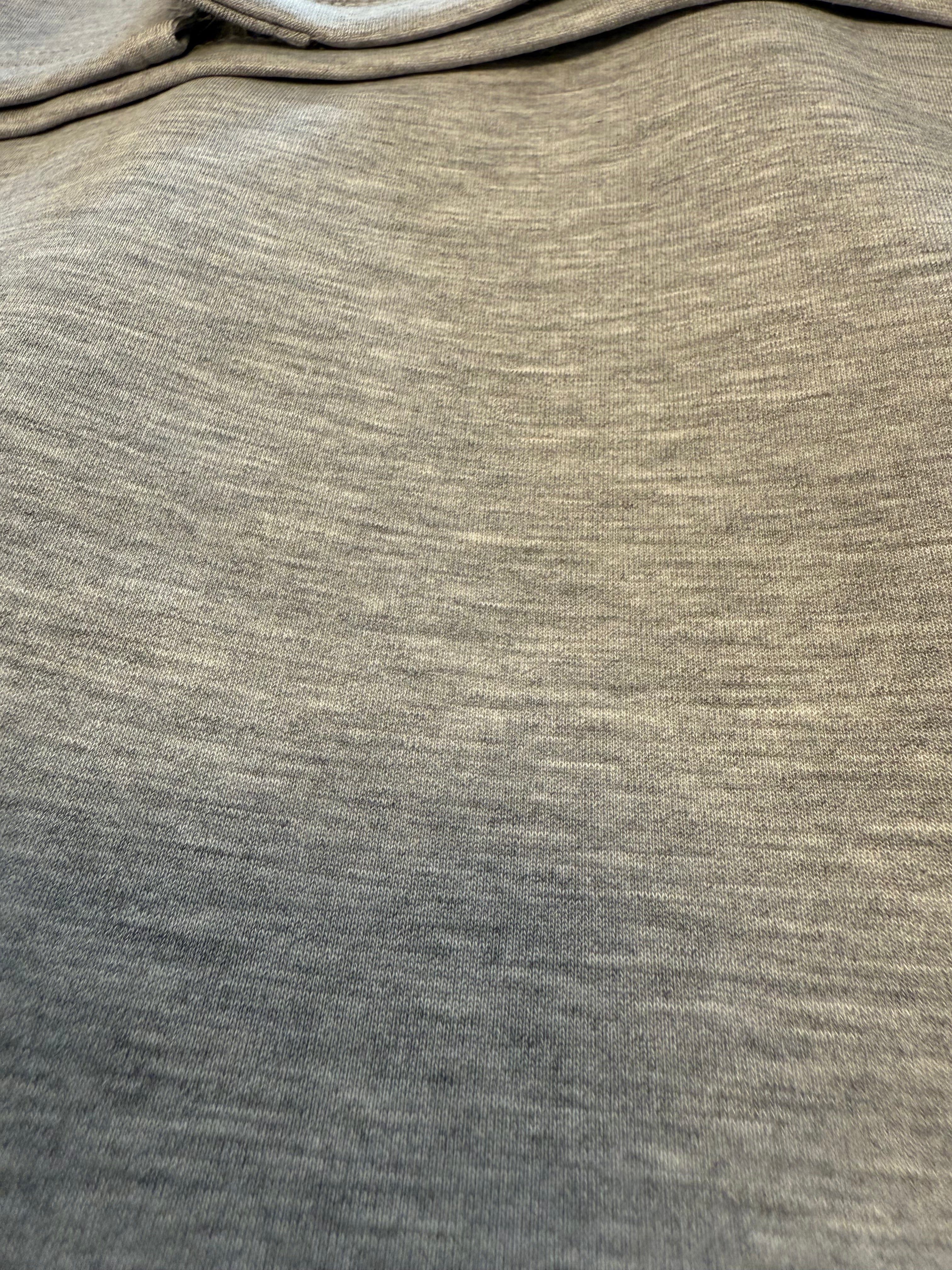 Regular length pants with straight wide leg Grey melange