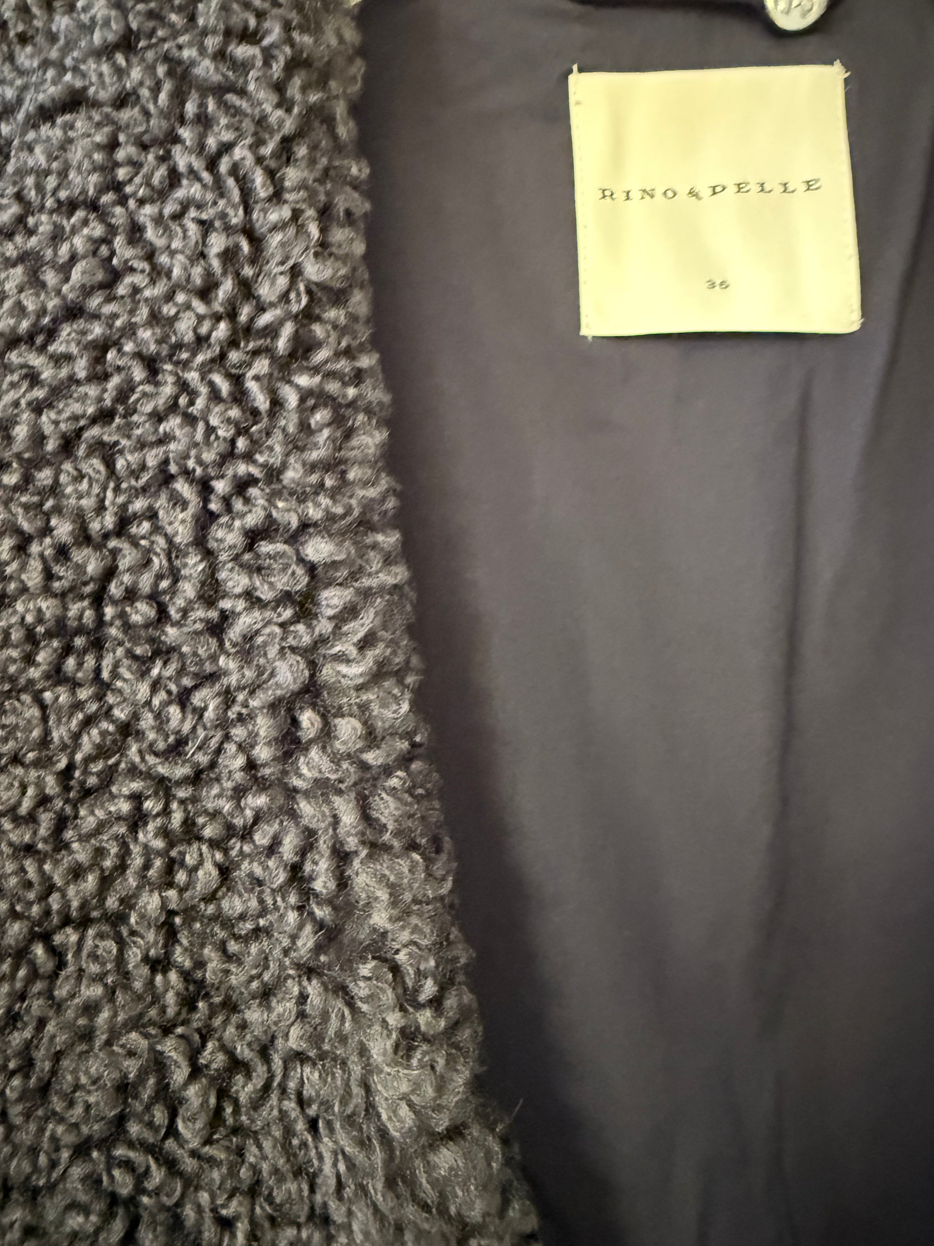 Cropped teddy waistcoat - Night grey