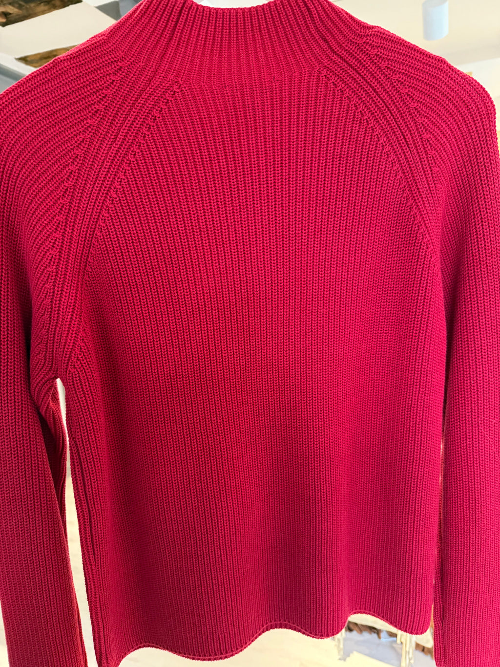 Red Knitted Cotton Sweater