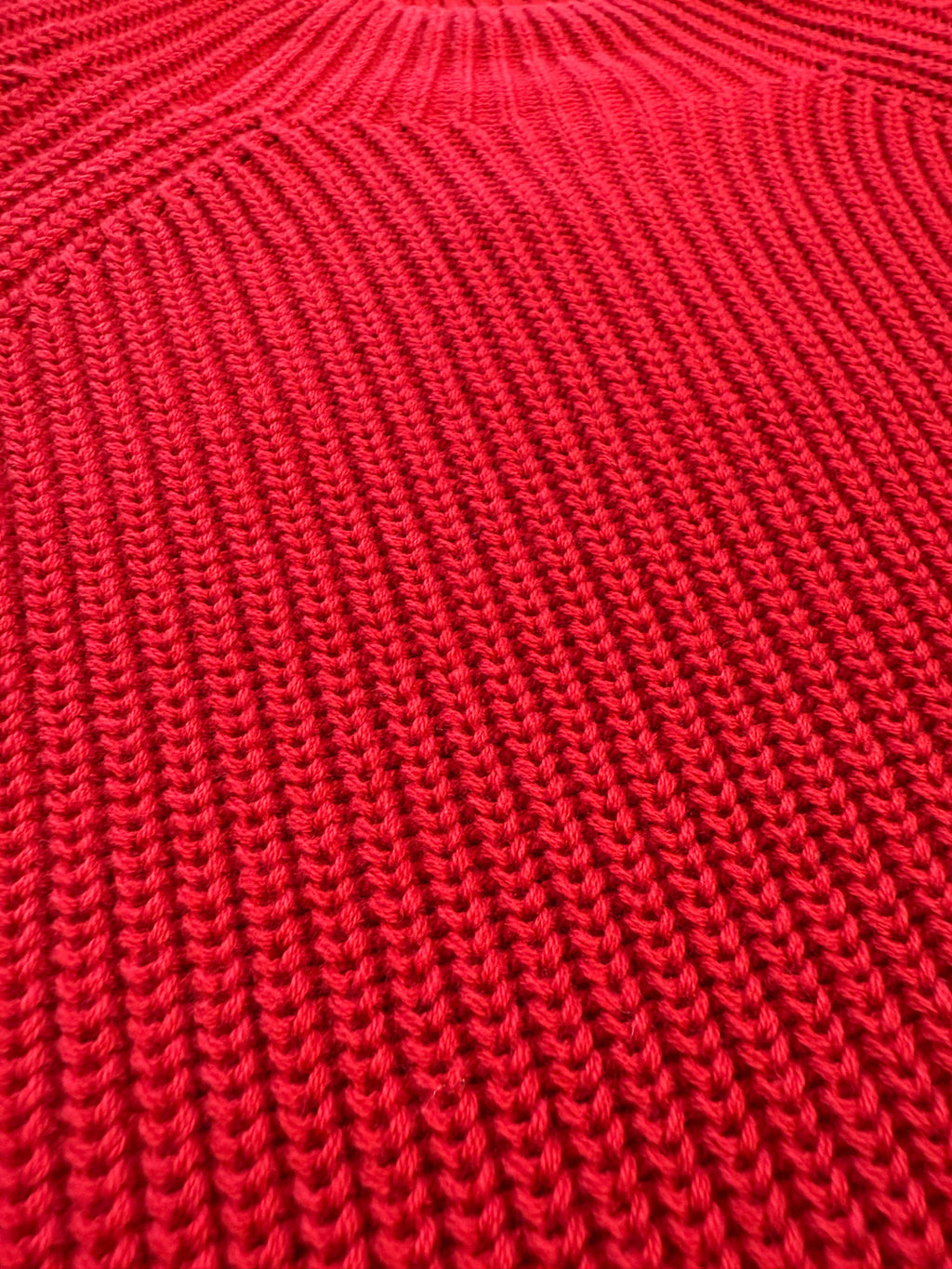 Red Knitted Cotton Sweater