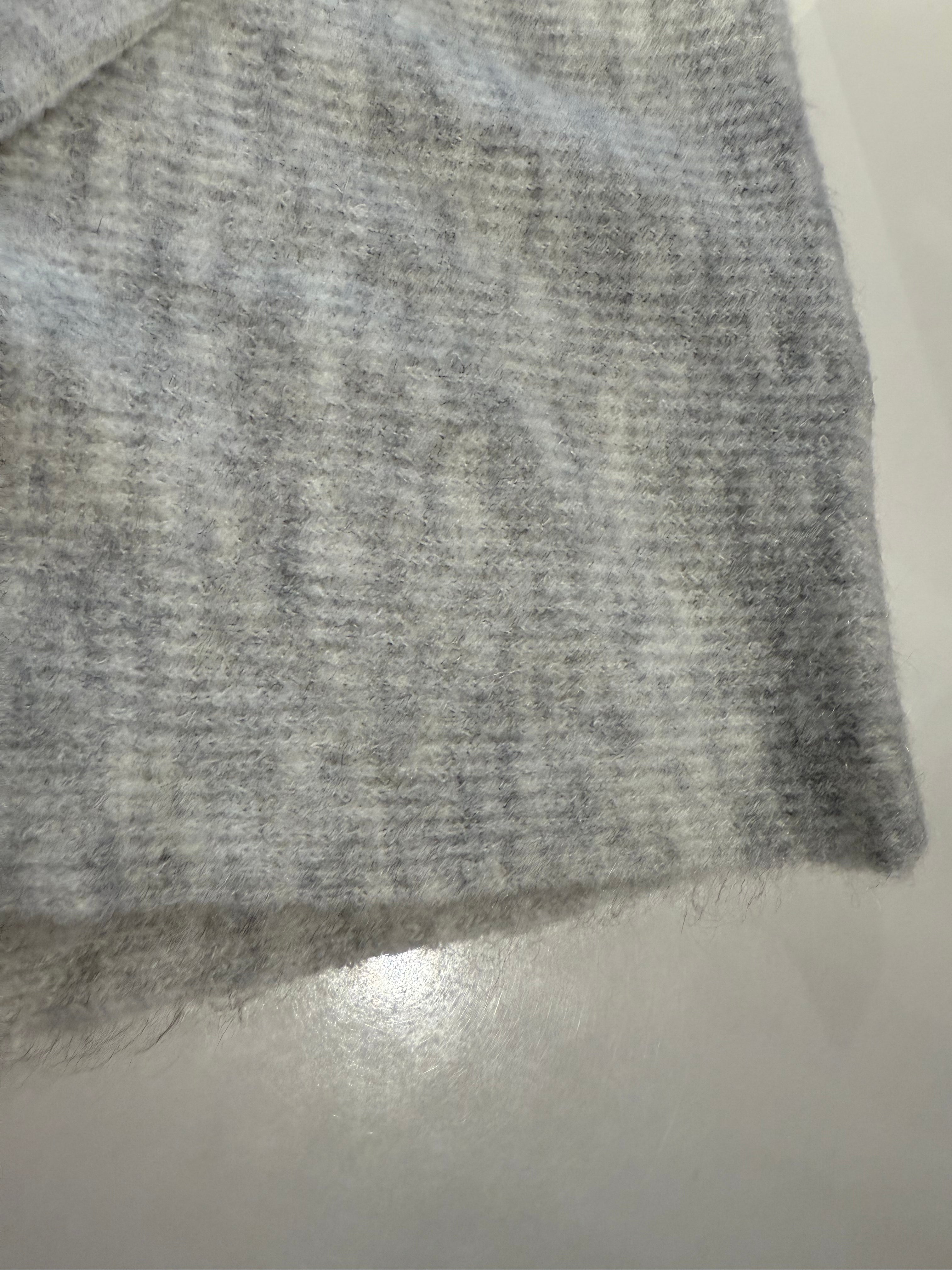 Knitted Top Grey-White Melange