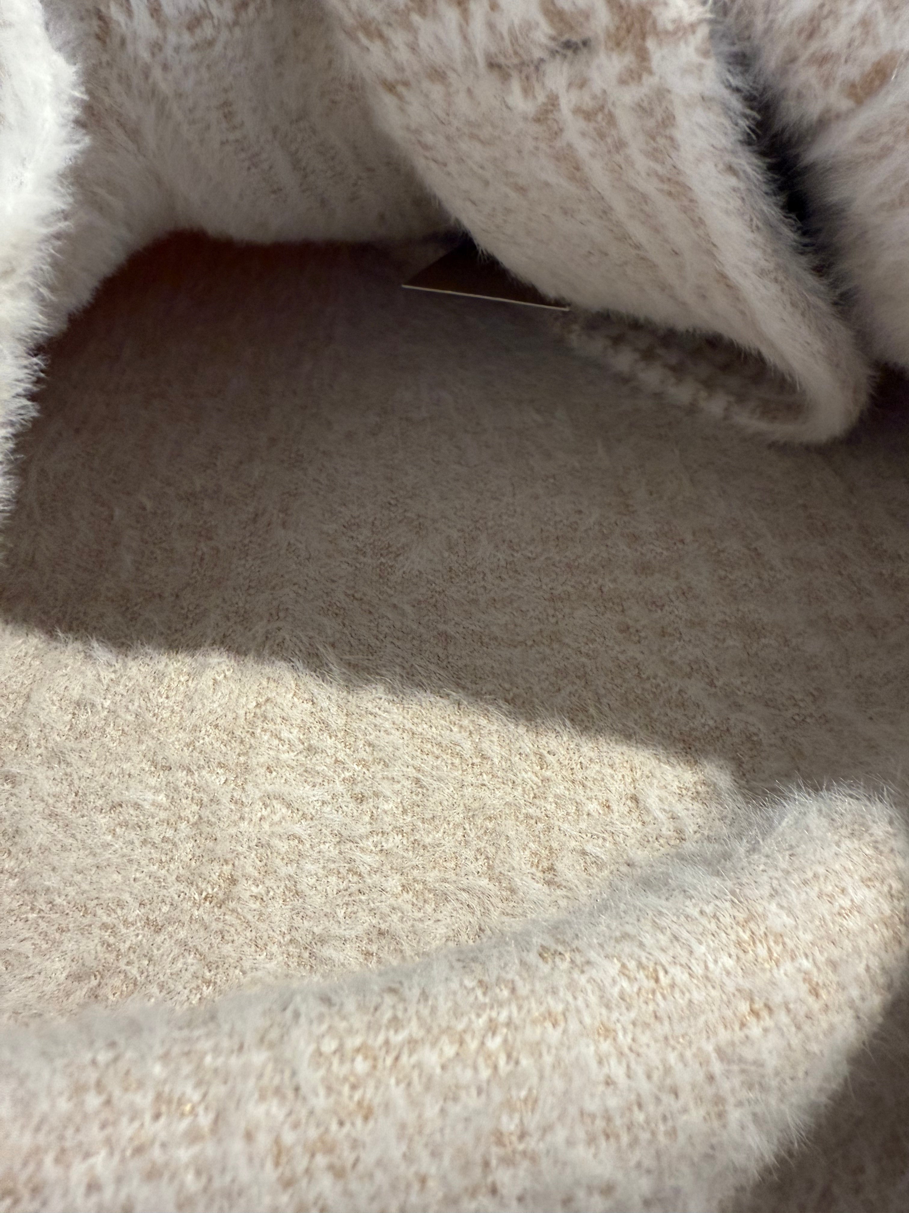 Short double breasted jacket Stone check