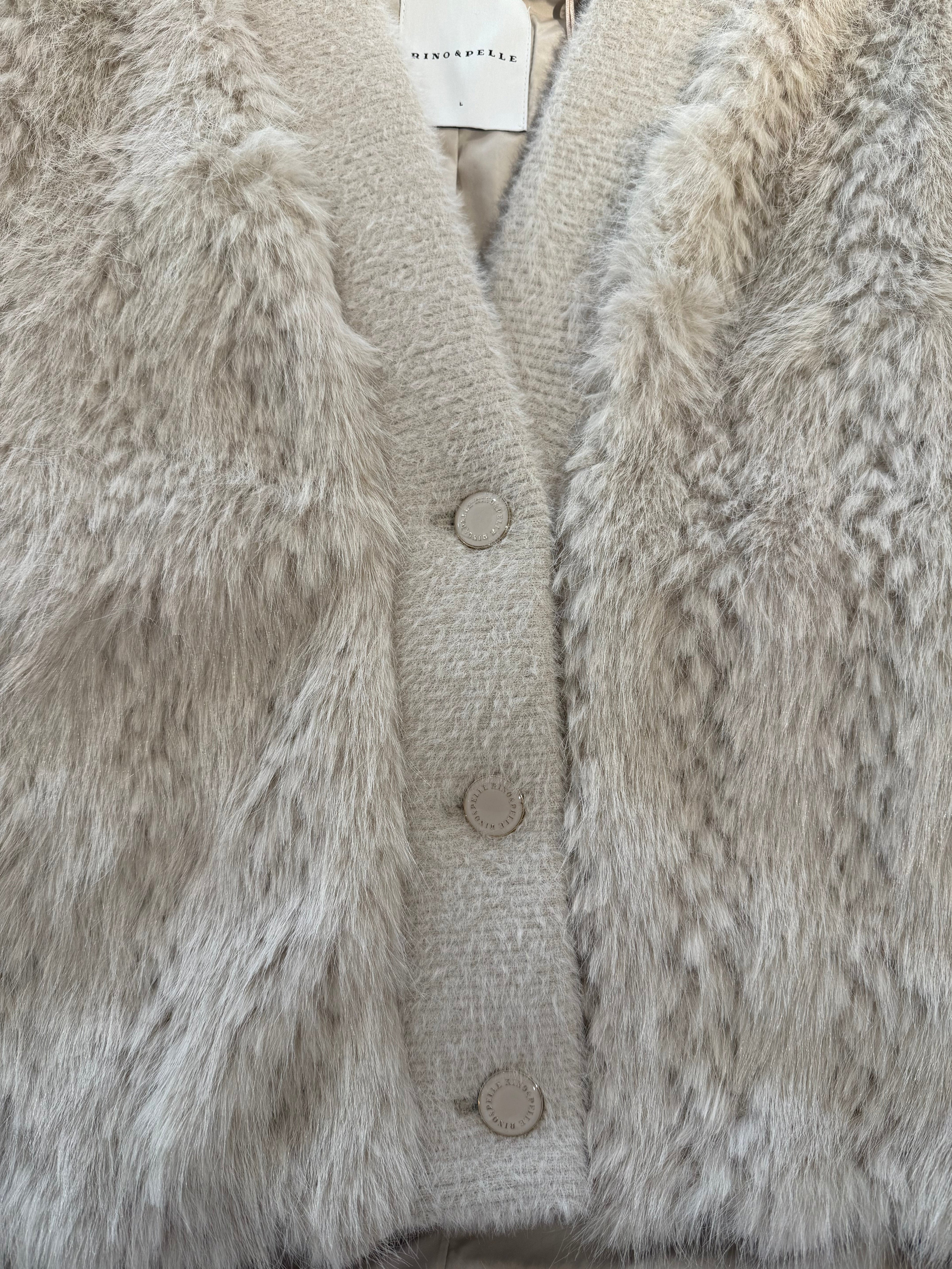Short faux fur jacket - Birch