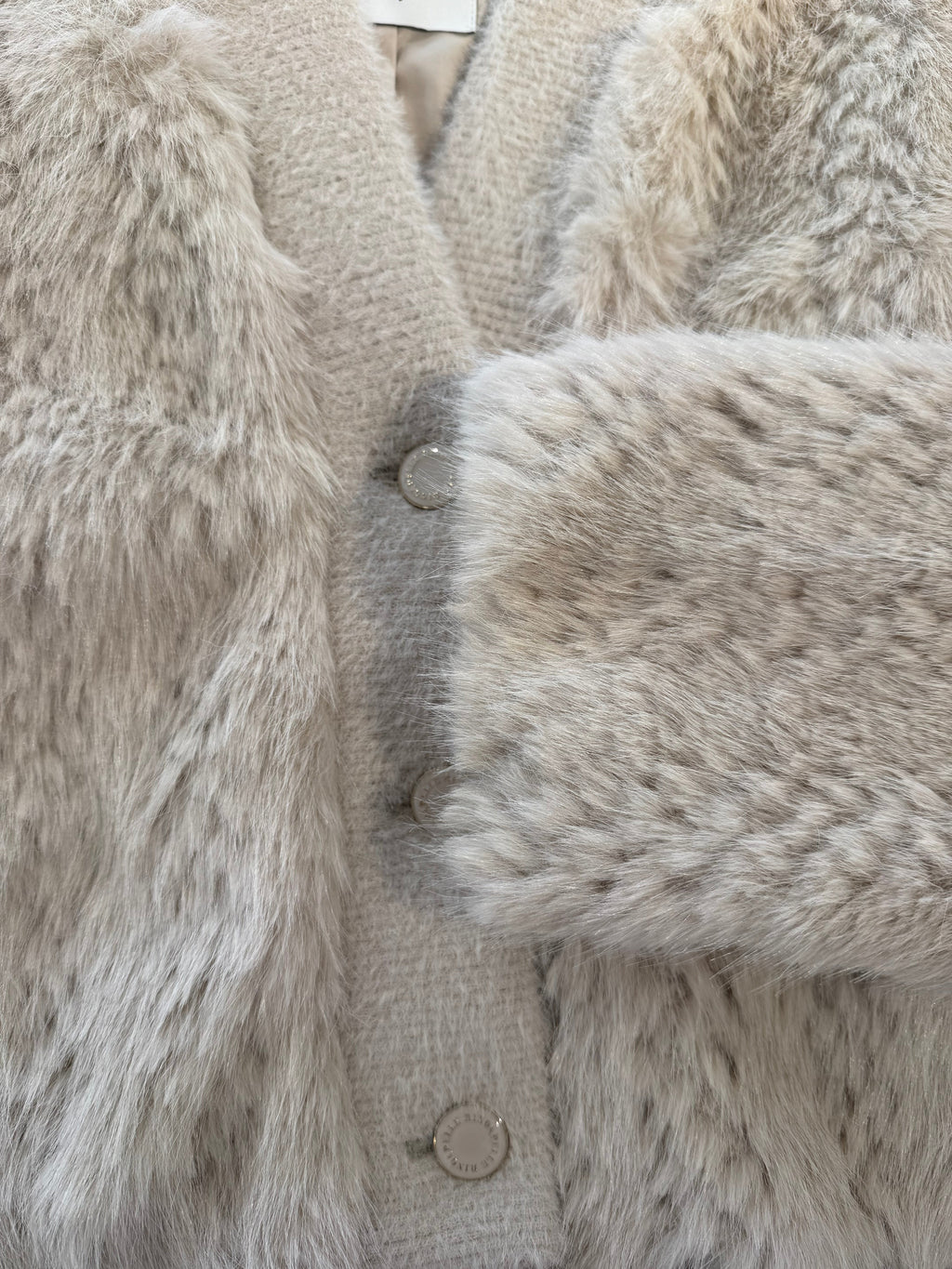 Short faux fur jacket - Birch