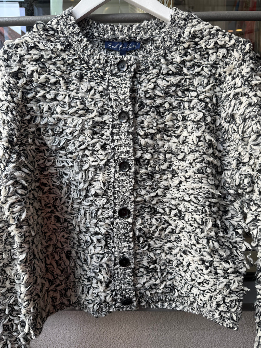 Jacket Melange Loops - Black/Offwhite