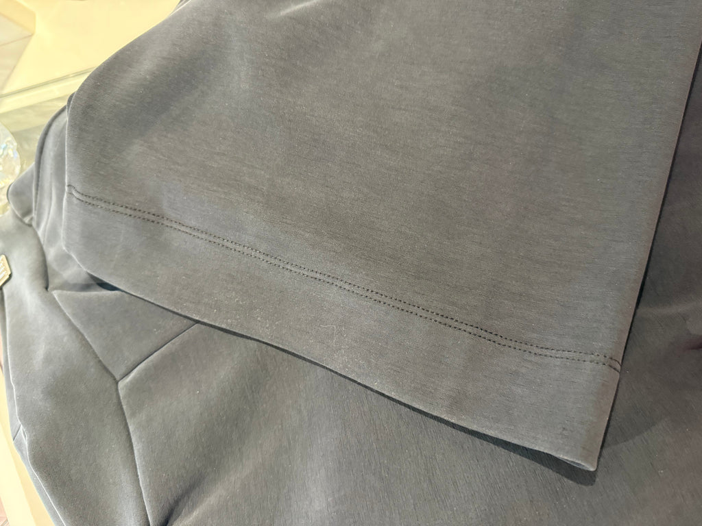 Black Jersey Pants with Side Pockets Soft and Comfortable