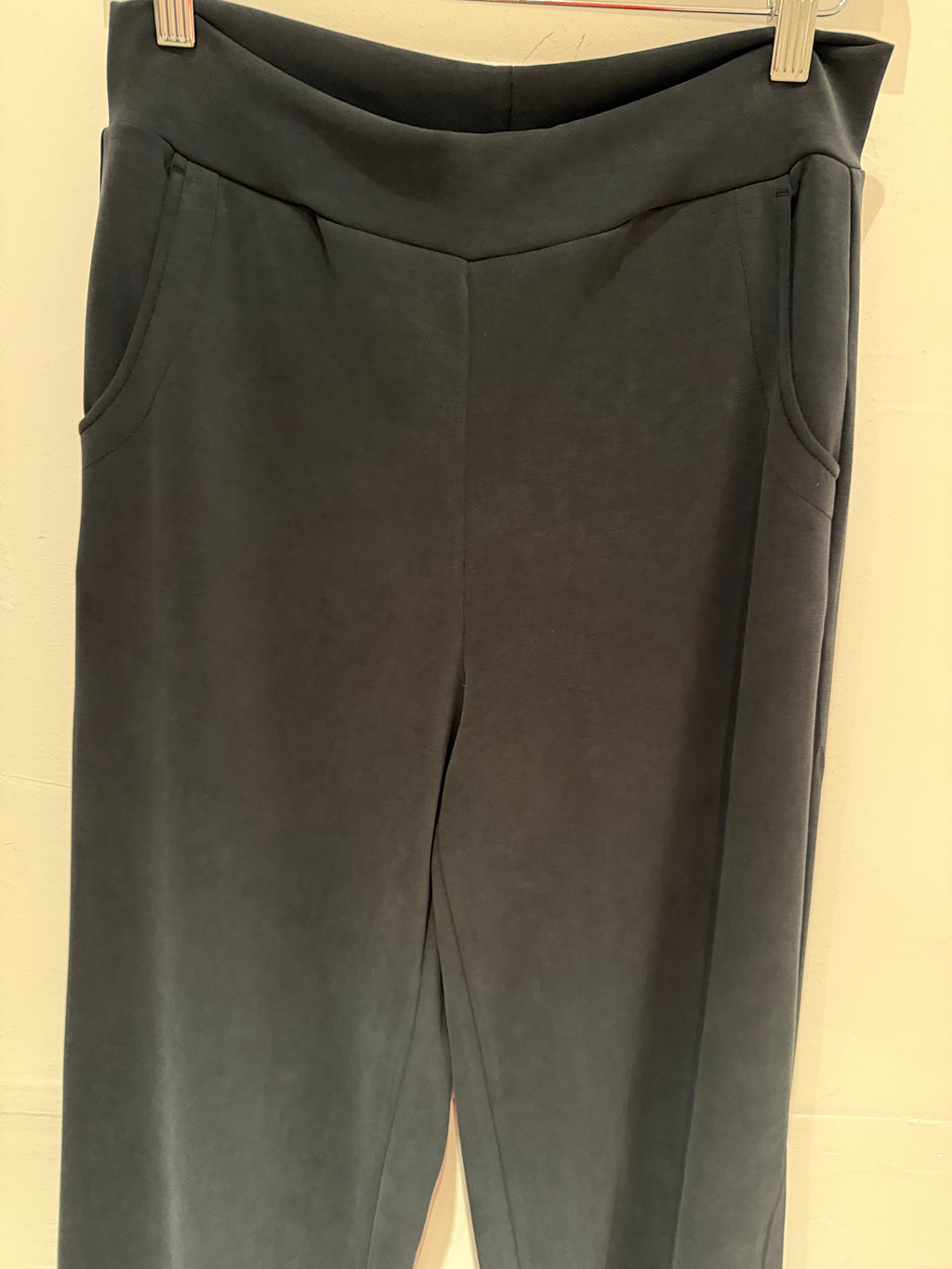 Black Jersey Pants with Side Pockets Soft and Comfortable