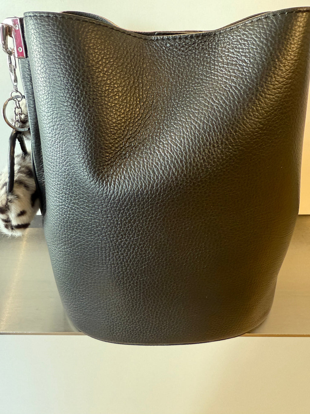 Italian Leather Bucket Bag – Black