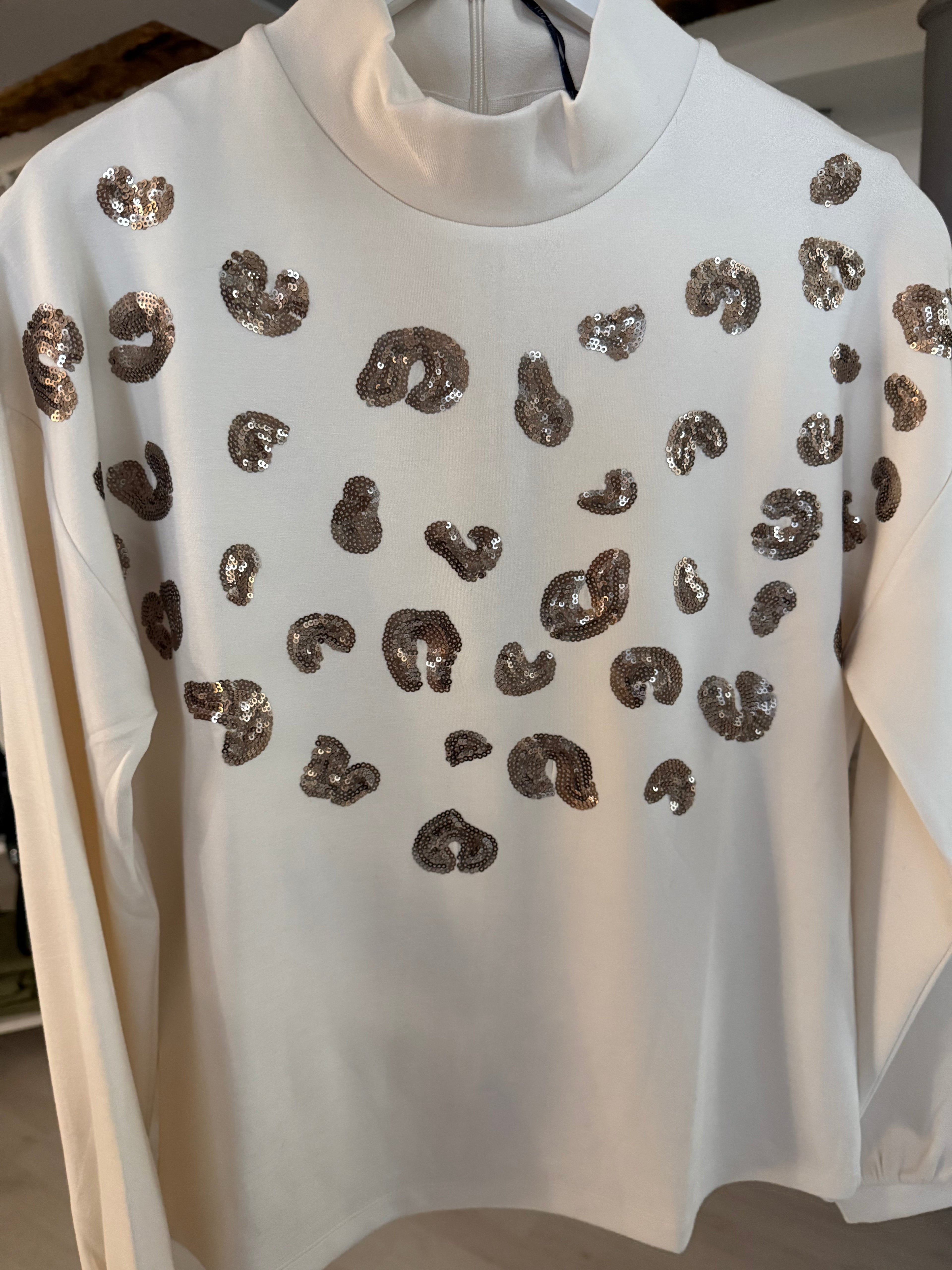 Golden Leo Glitter Top